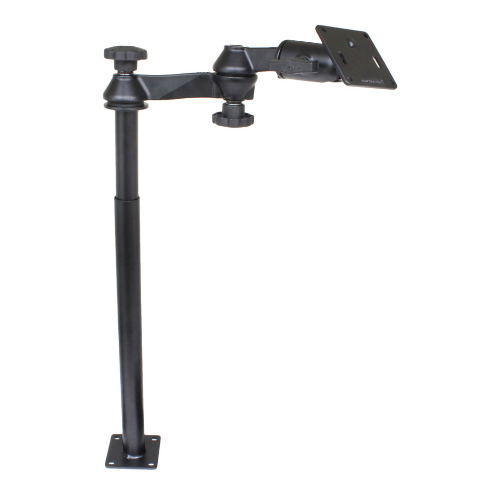 RAM® Tele-Pole™，带12英寸和18英寸杆子、摆臂和75 x75毫米ESA板
