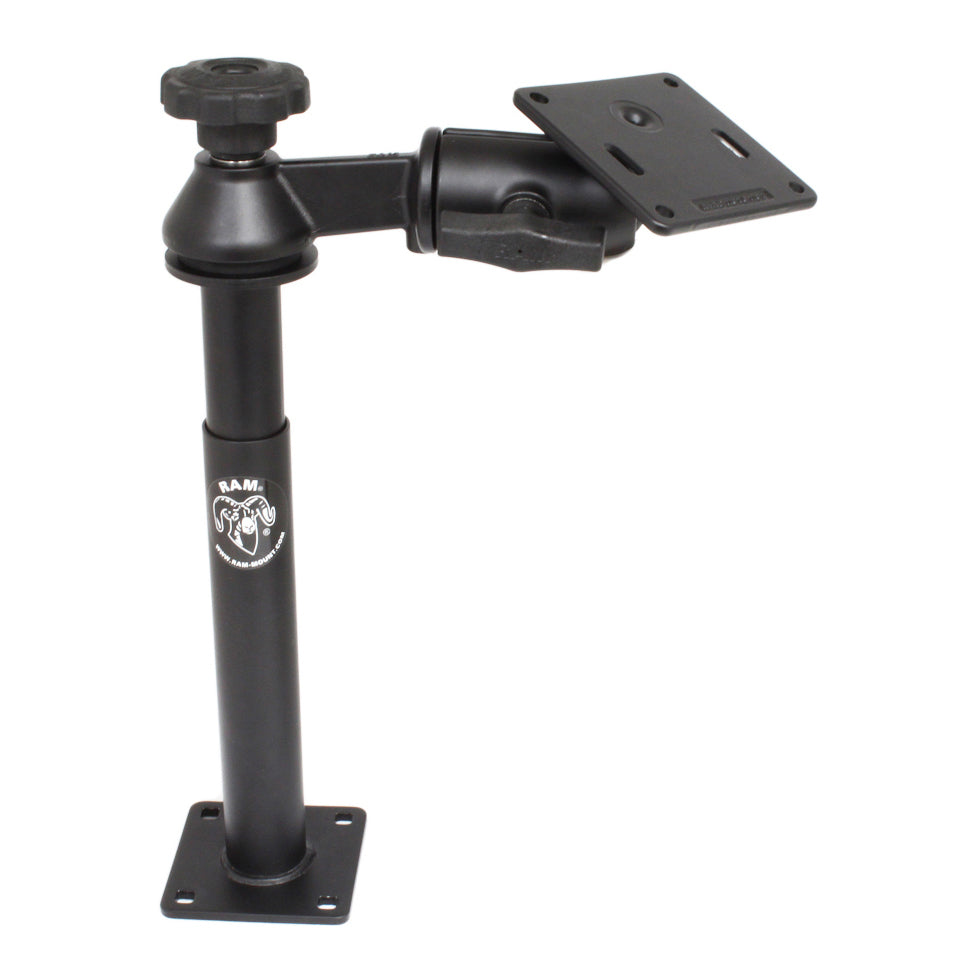 RAM® Tele-Pole™，带8英寸和9英寸杆子、摆臂和75 x75毫米ESA板